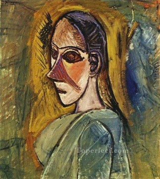  tude Pintura al %c3%b3leo - Busto de mujer tude para Les Demoiselles d Avinye 1907 Pablo Picasso